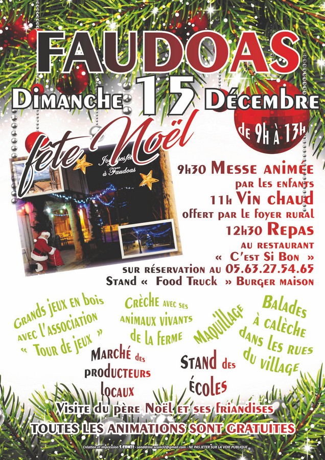 Illustration pour « Faudoas fête Noël »