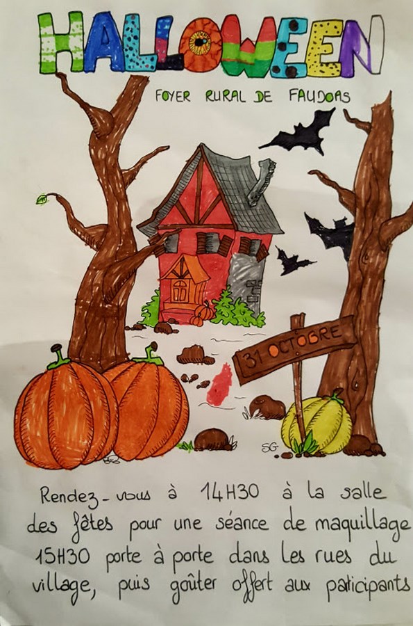 Illustration pour « Après midi Halloween. »