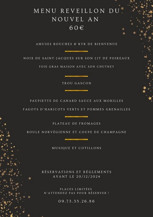 Illustration pour « Réveillon au restaurant. »